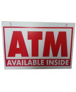 ATM Inside Coroplast ATM Sign, 16X24
